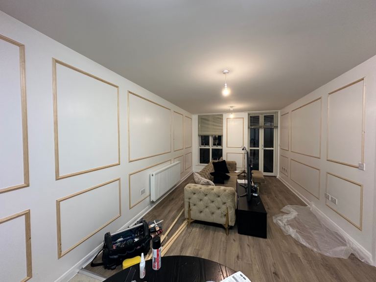 Wall Panelling Installation - Painter and decorator - handyman - Full House Renovation 