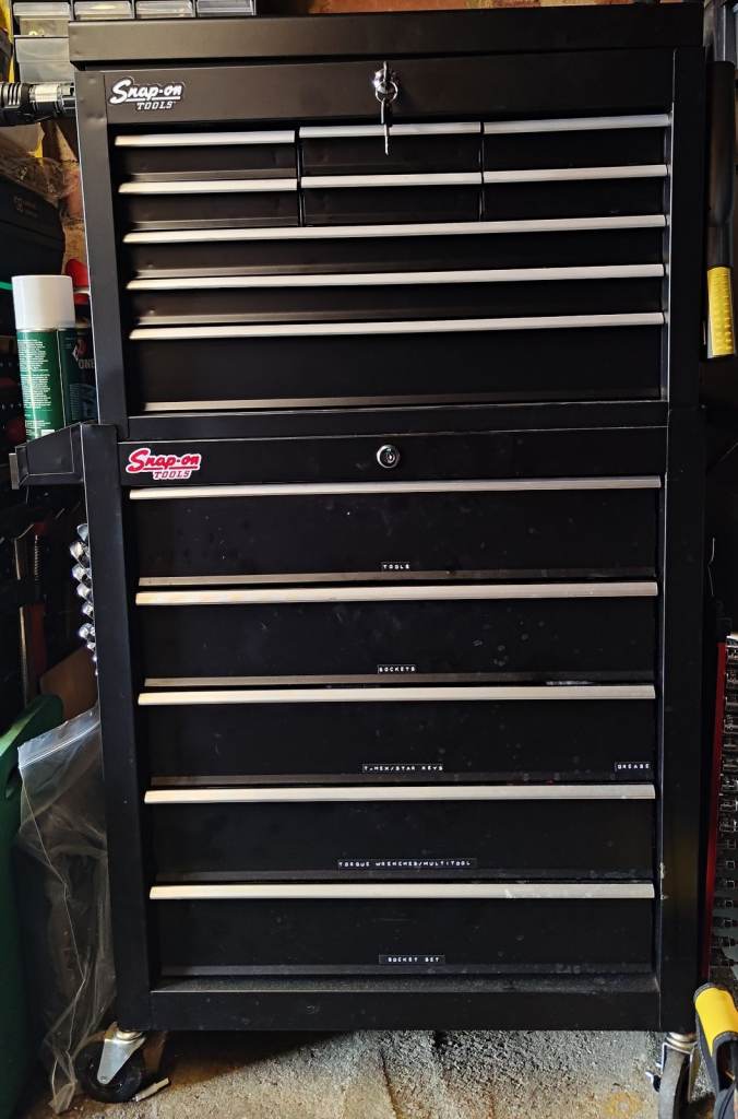 Mechanics Mobile Rolling Tool Trolley Chest 14 Drawer 2 Section (NO TOOLS)