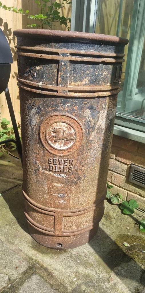 Large Cast Iron 'Seven Dials' bin