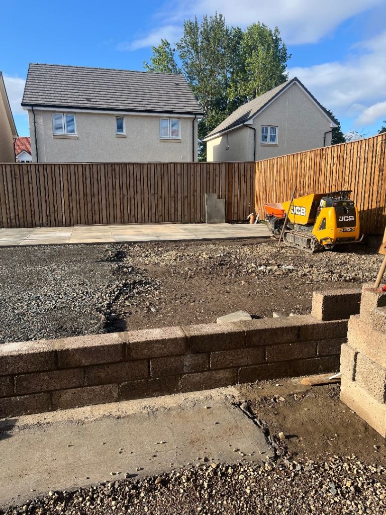 Driveway patio pathway construction 