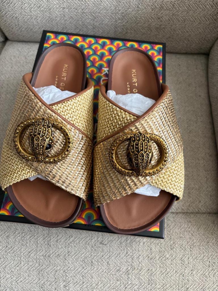 Kurt Geiger Laguna Cross Strap Sandals - New with Box