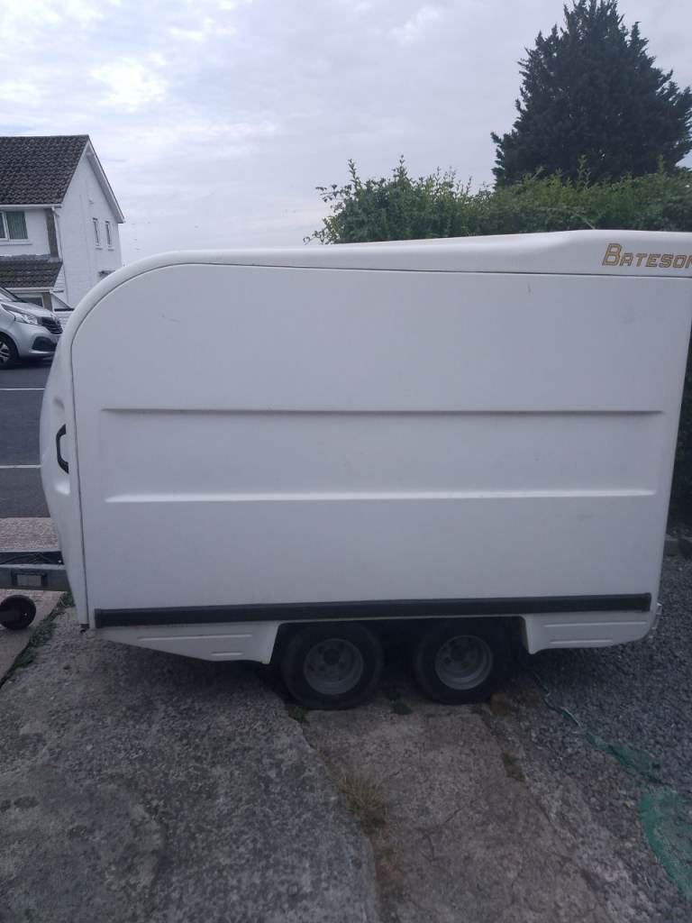 Bateson White Box Trailer - Good Condition, Twin Axle