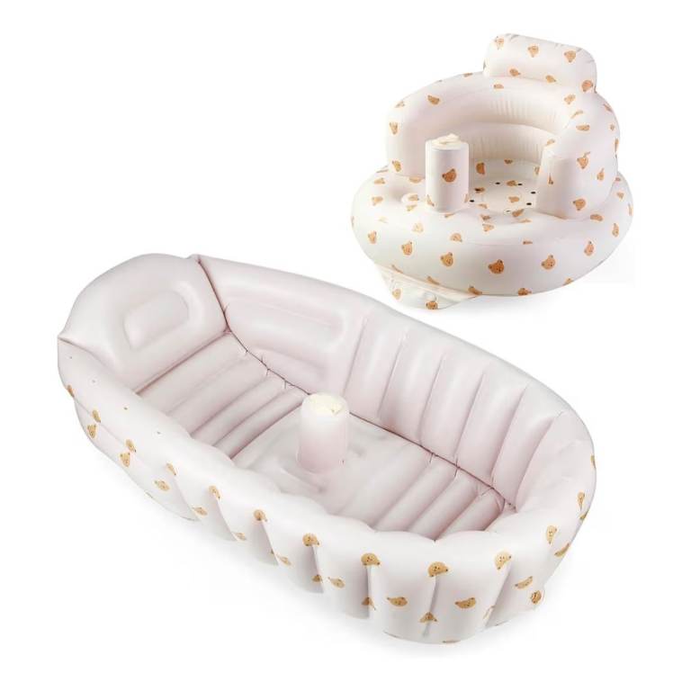 Inflatable baby bath & chair 