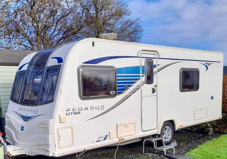 2014 Bailey Pegasus GT65 Rimini Touring  Caravan – Twin Fixed Beds – Motor Mover – £10,995