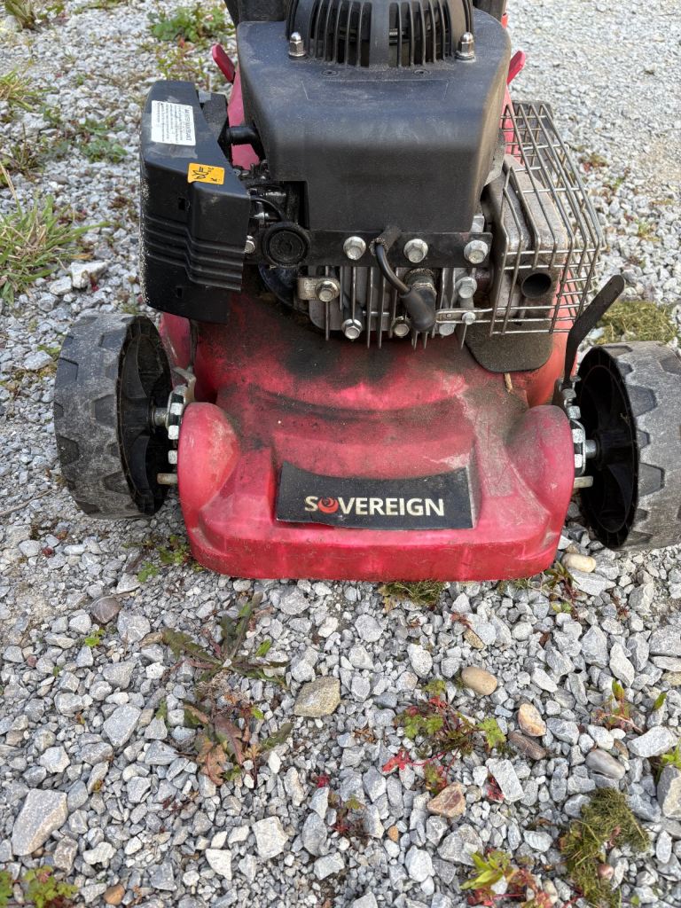 Sovereign petrol lawnmower 