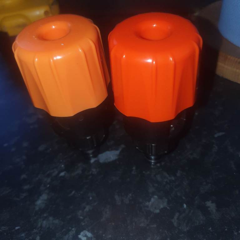 2, Hose Tap Connectors , Brand New , Won't Fit On My Taps , Very Useful if No Outside Tap .