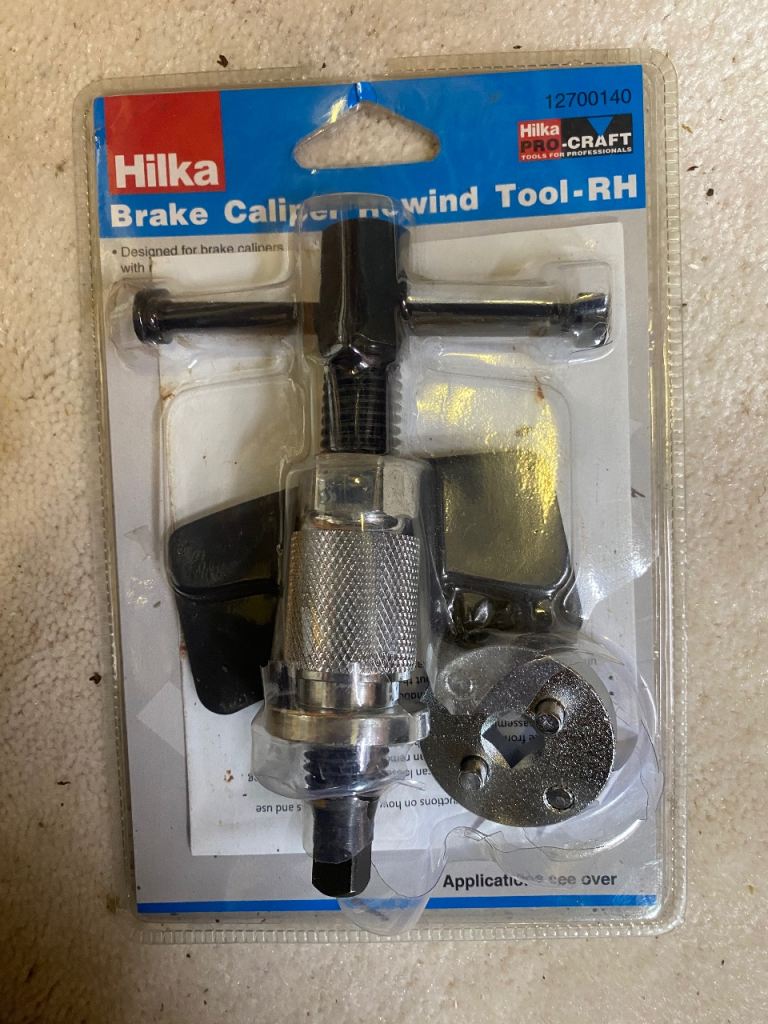 Brake calliper winding tool 