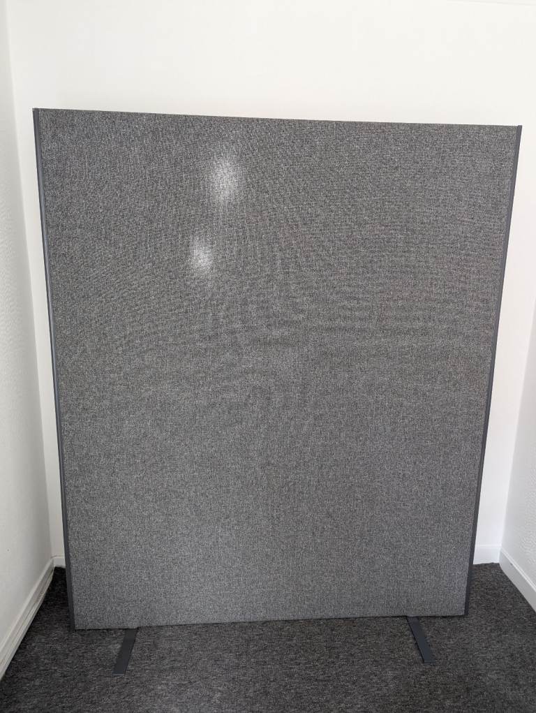 Partition Wall Office Divider Grey 1500 x 1800mm