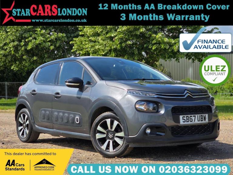 2018 Citroen C3 1.2 PureTech Flair EAT6 Euro 6 (s/s) 5dr HATCHBACK Petrol Automa