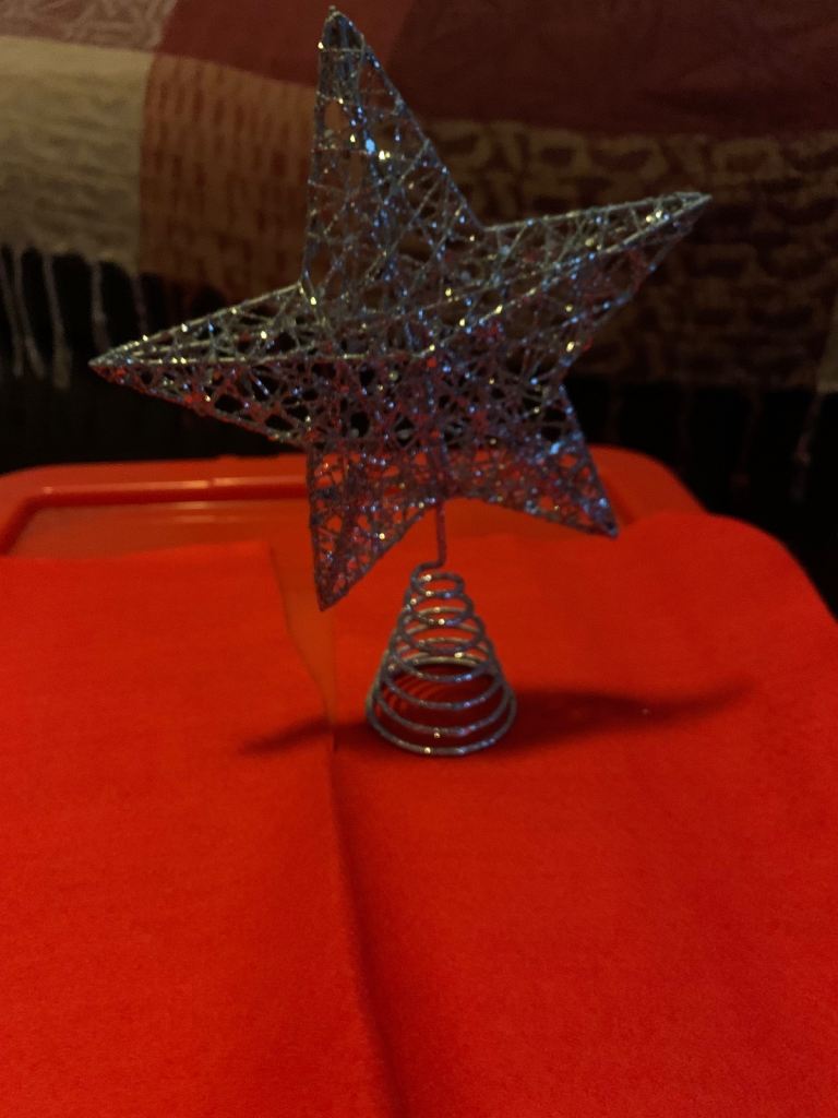 Christmas Tree Glitter Star Topper