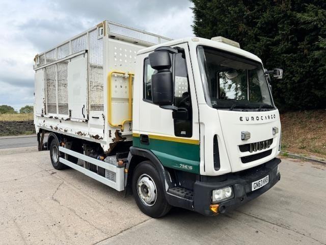 2014 Iveco Eurocargo 75E16 ULEZ 13ft3 caged tipper colun tail-lift 54kms