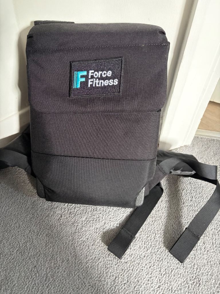 Force Fitness Weighted Vest – Black, Good Condition