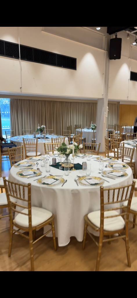 HIRE ONLY - Gold rim Charger Plates