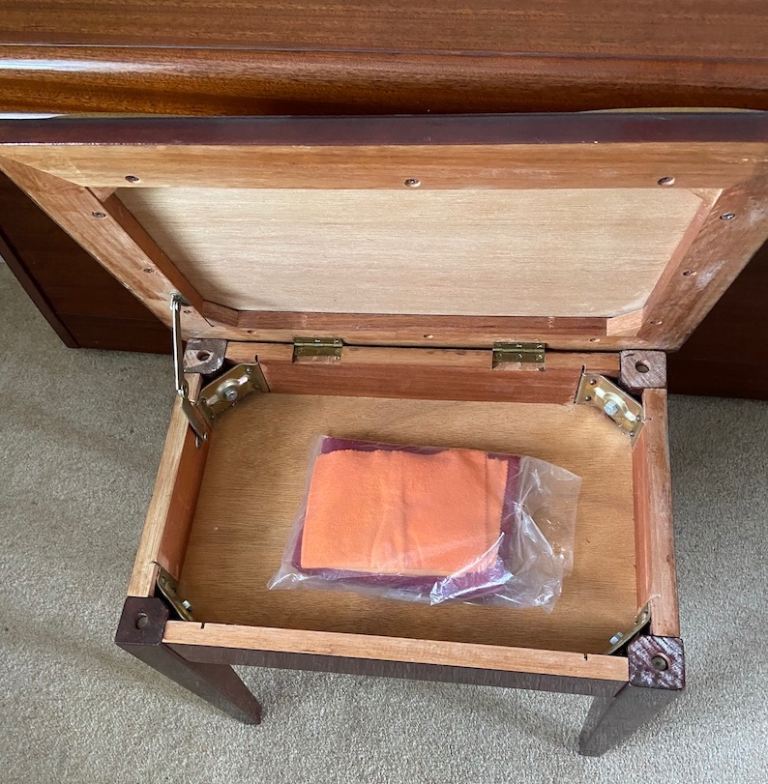 PIANO: Bentley Compact 85C Upright, in bright mahogany