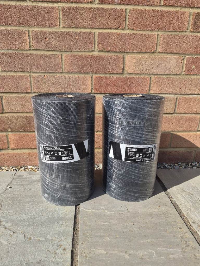 Two NEW Rolls of Damp Proof Course (DPC) – Building Material