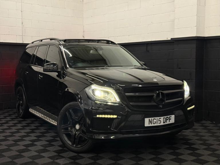 2015 15 MERCEDES BENZ GL63 AMG 5.5 V8 BI TURBO 557BHP EURO 6 BLACK 7 SEATER