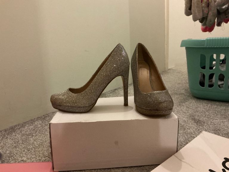 High heel shoes was £85 (worn once)