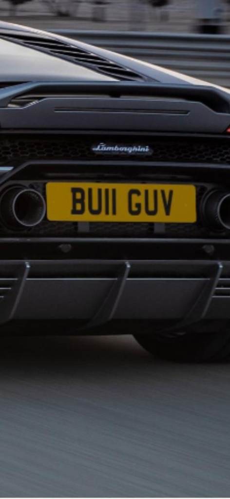 Special registration Lamborghini  BU11 GUV