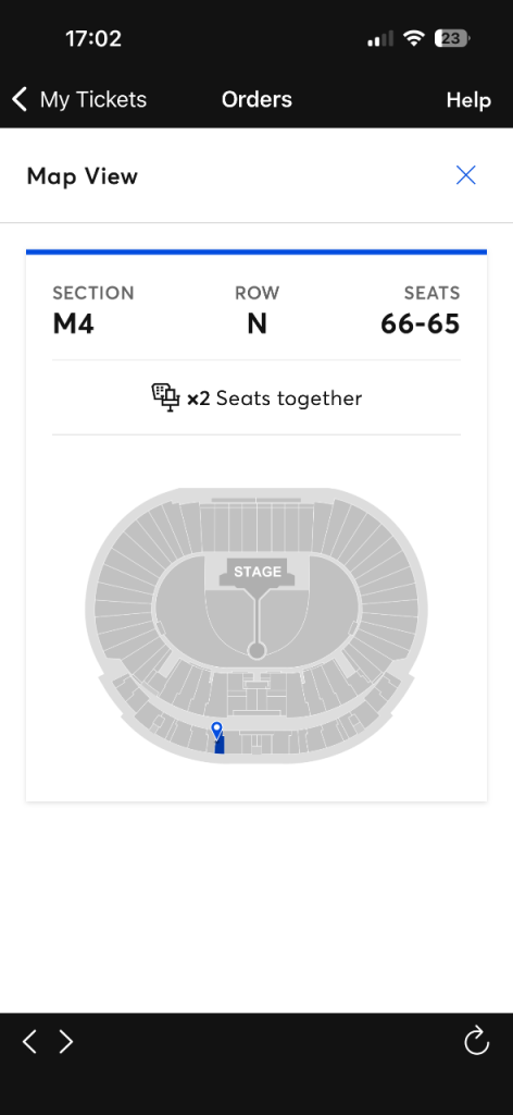2 take that tickets Saturday 13th june