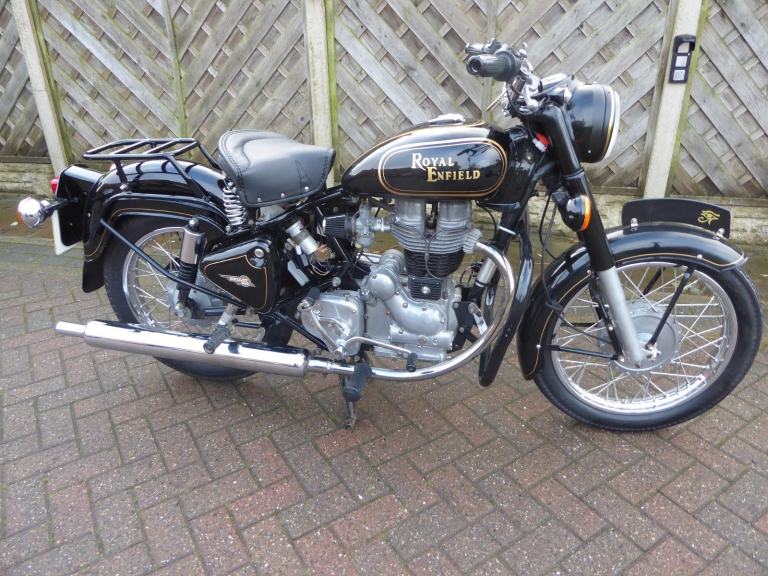ROYAL ENFIELD 350 BULLET 06 REG VERY CLEAN CRASH BARS LUGGAGE RACK 1 YRS MOT