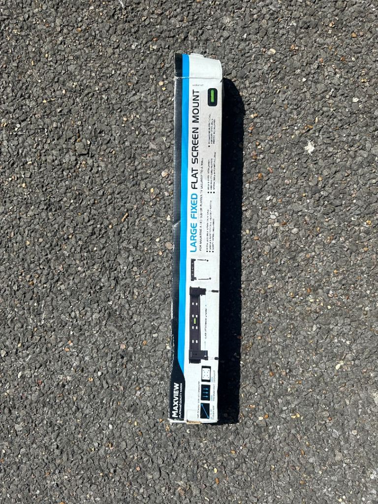 MaxView Large Fixed Flat Screen Mount – New