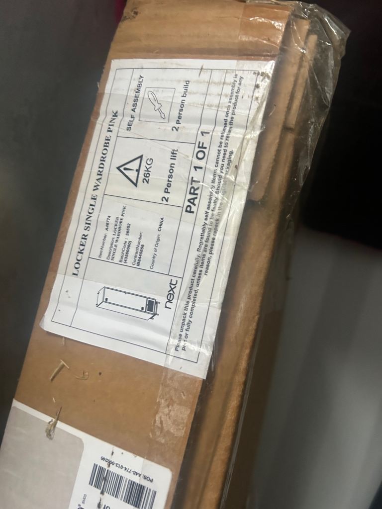 Brand new pink wardrobe 