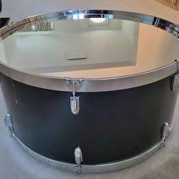 Vintage Bass Drum Mirrored Coffee / Circular Table