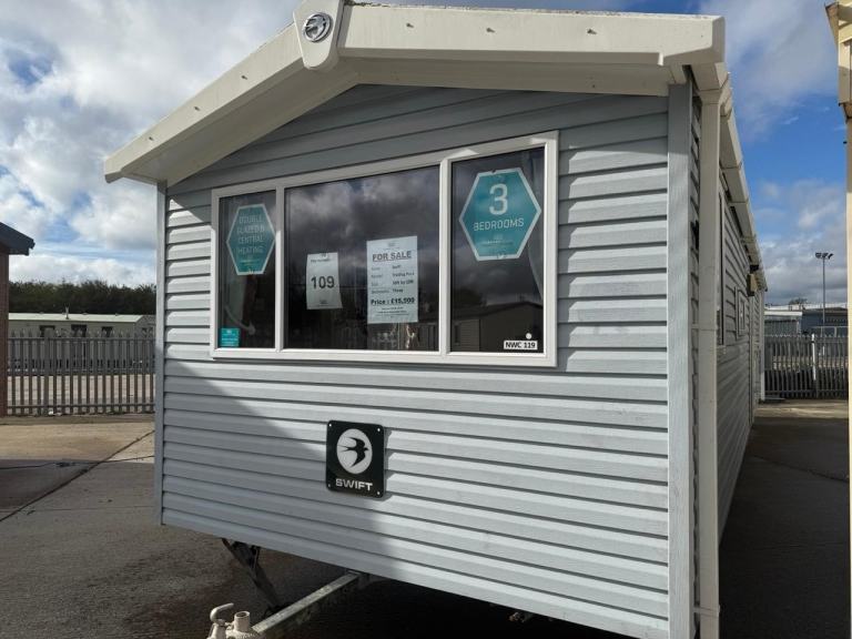 3 Bed 36x10 Double Glazed & Central Heated Static Caravan - Offsite / Self Build
