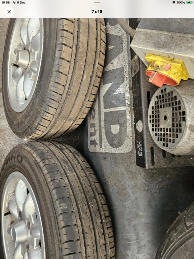 Morris Minor Minilight wheels ,classic ,imp,ford,race,rally,garage 