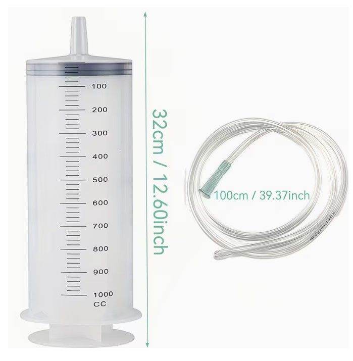 350ml, 500m 1000ml Multifunctional Syringe Sets, for Lab, Irrigation, Ink, Fish Tank, Animal Feeding