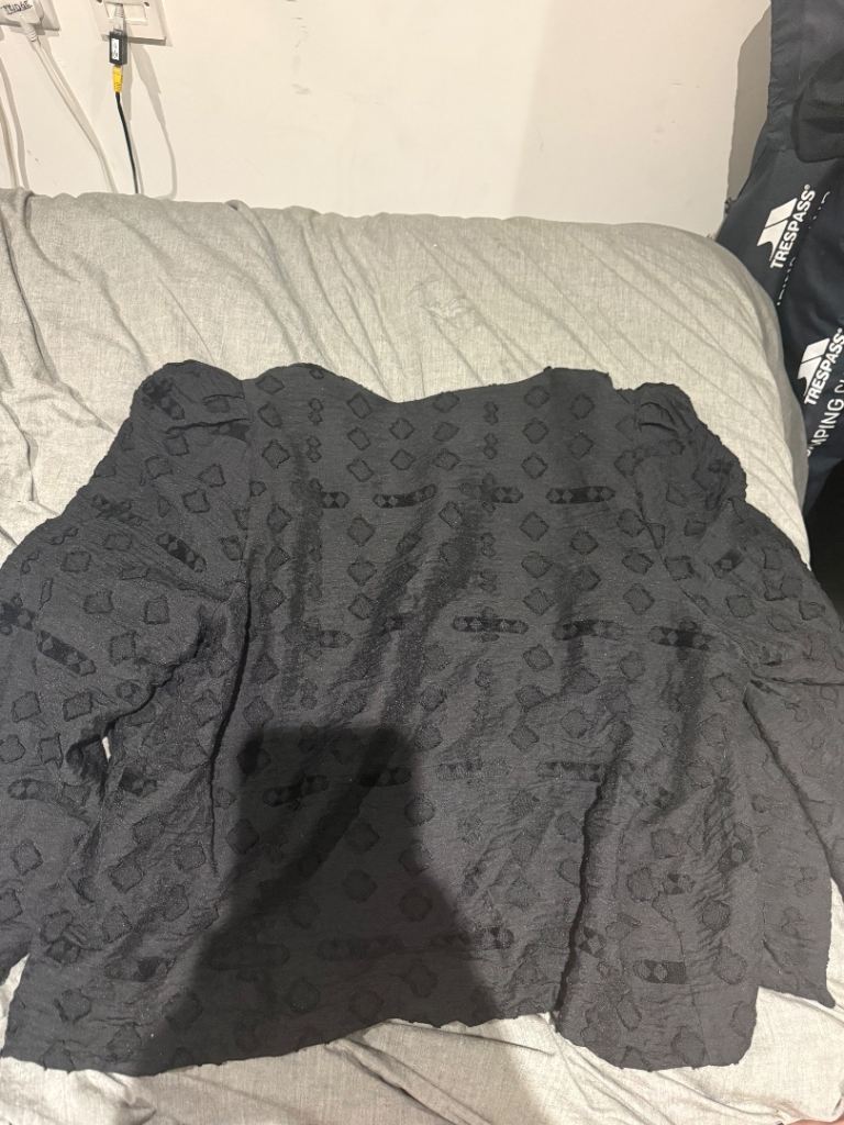 NEVER WORN - Ghost London cotton-Aztec pattern black jacket