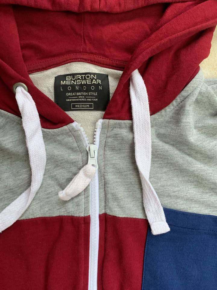 MENS COTTON HOODED ONESIE - PYJAMAS LOUNGEWEAR - SIZE M (38-41IN)