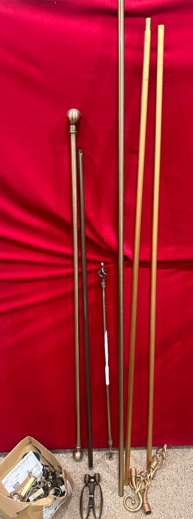Selection of curtain poles 