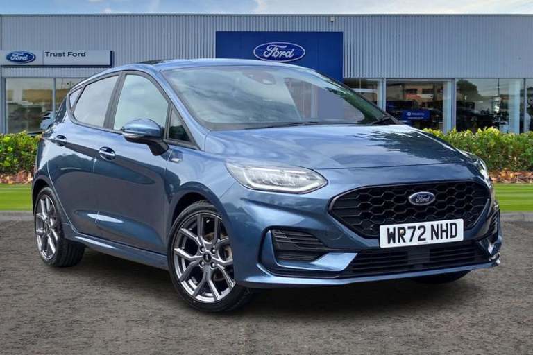 2022 Ford Fiesta 1.0 EcoBoost Hybrid mHEV 125 ST-Line 5dr with Rear Parking Sensors, Sat Nav Hatc...