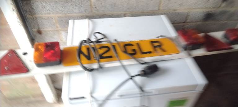 Trailer lighting board with cable with connector good condition good working order 