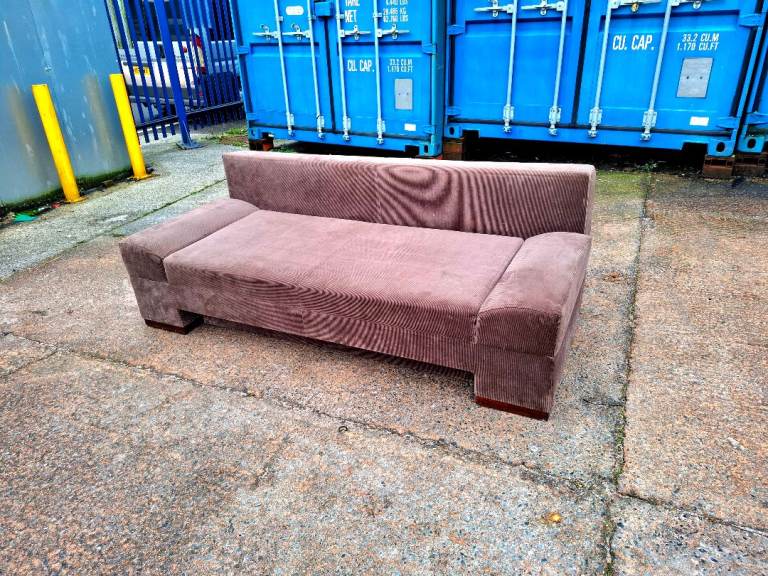 Brown sofa bed
