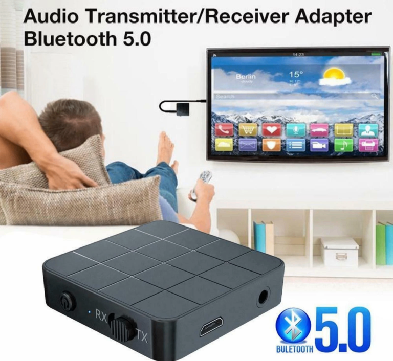 2-in-1 Bluetooth 5.0 Audio Transmitter & Receiver for TV/PC