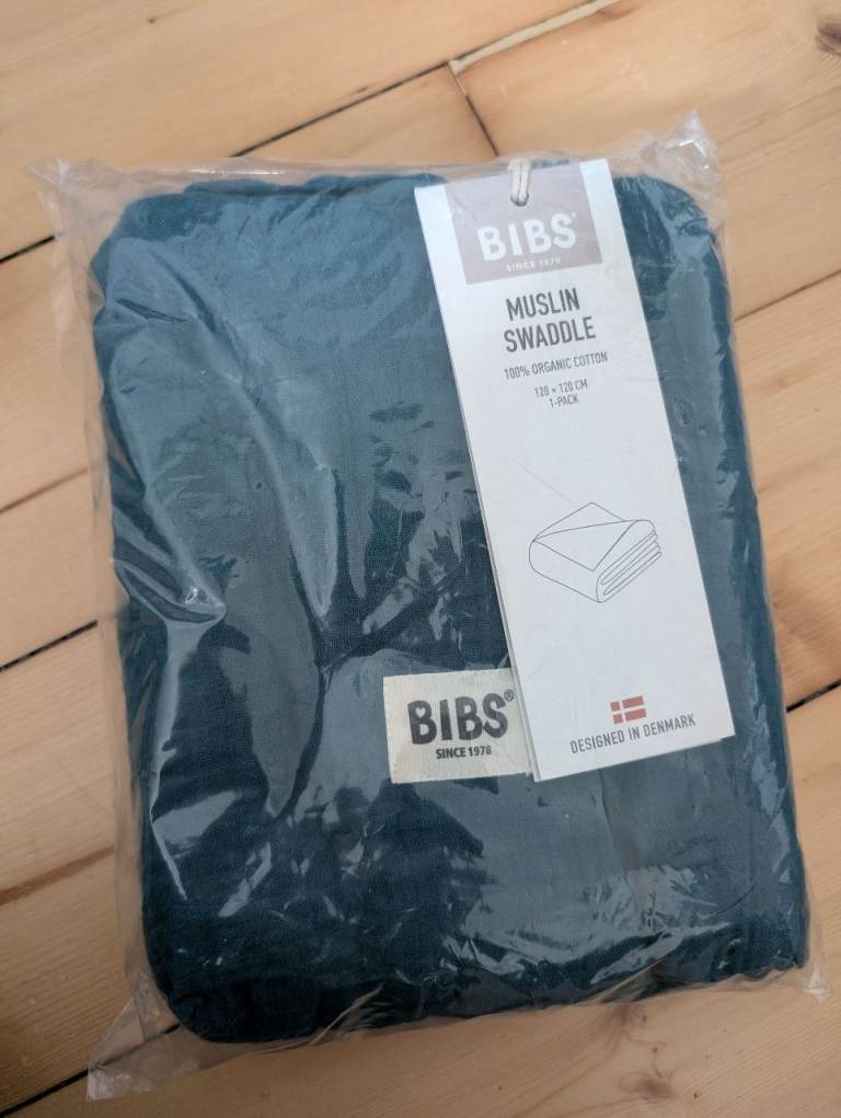 New Bibs Muslin Swaddle Blanket - Organic Cotton, 2 Pack