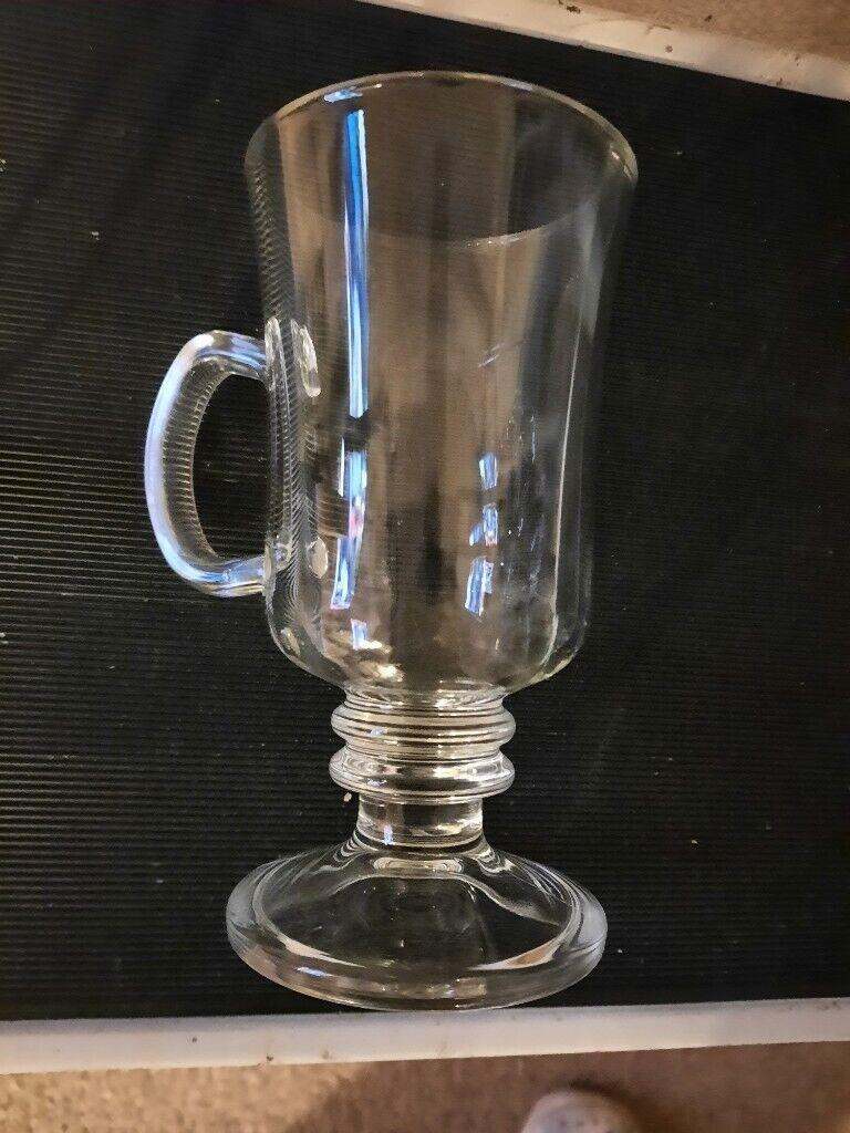 COFFEE GLASSES WITH HANDLES.x4