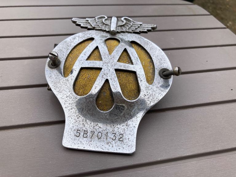 Metal AA badge