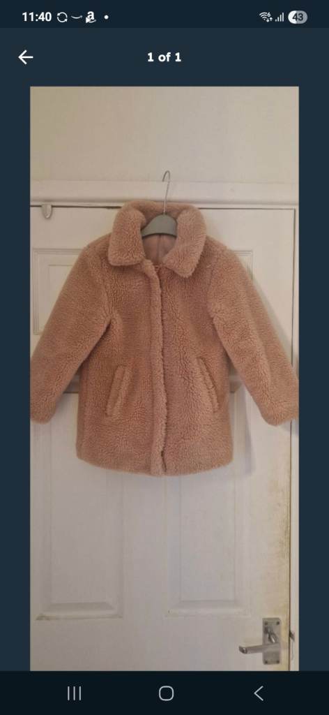 Girls teddy coat