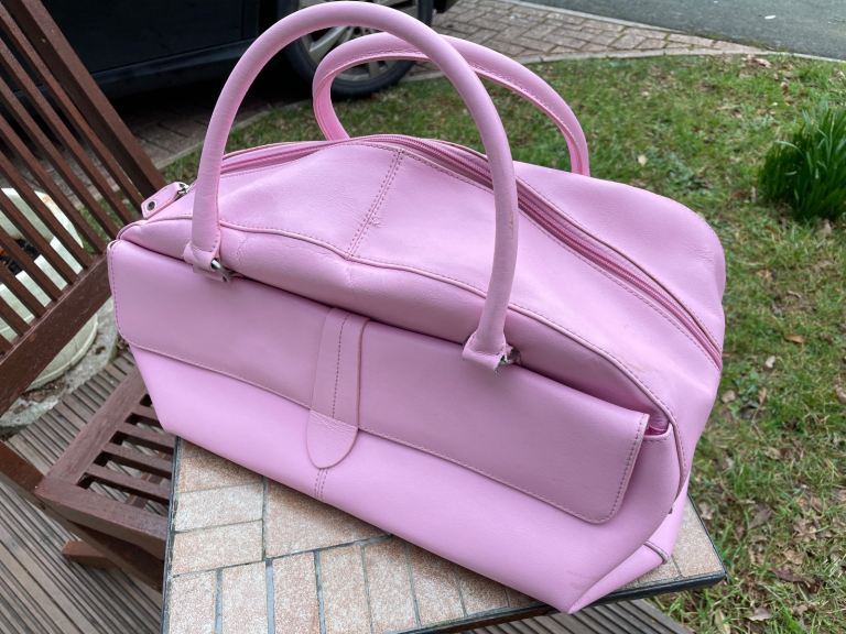 Marks & Spenser Pink Luggage Bag - Used