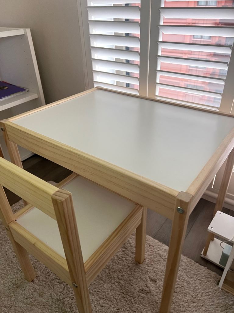 IKEA kids table with two chairs 