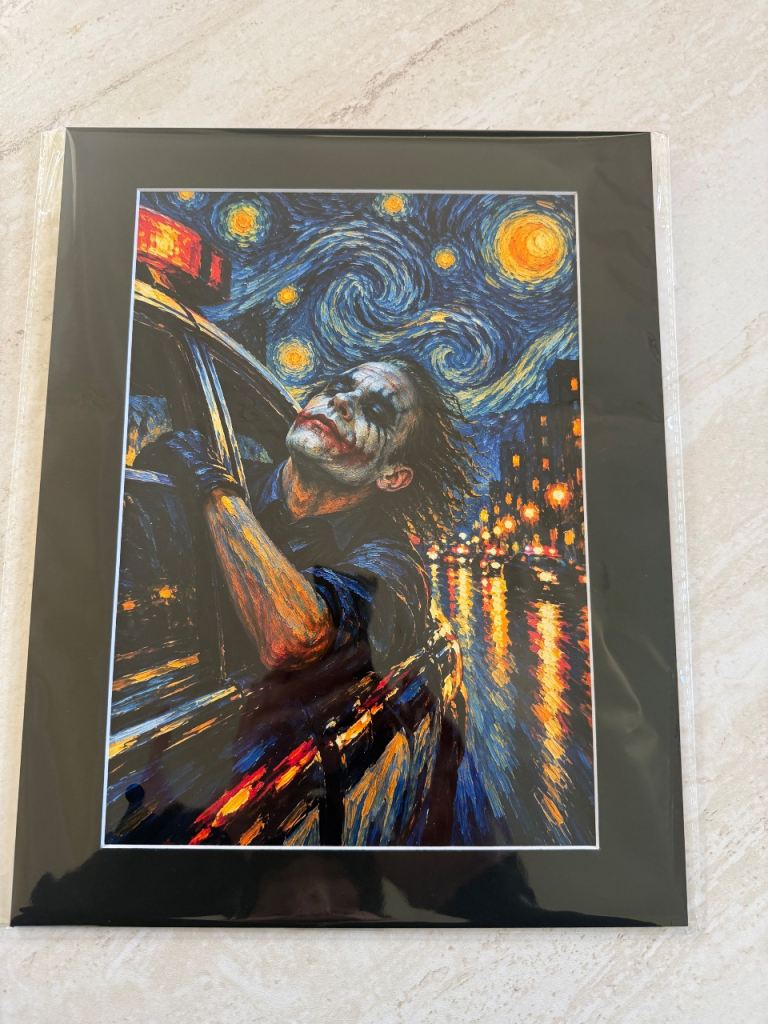 Joker Starry Night art print 