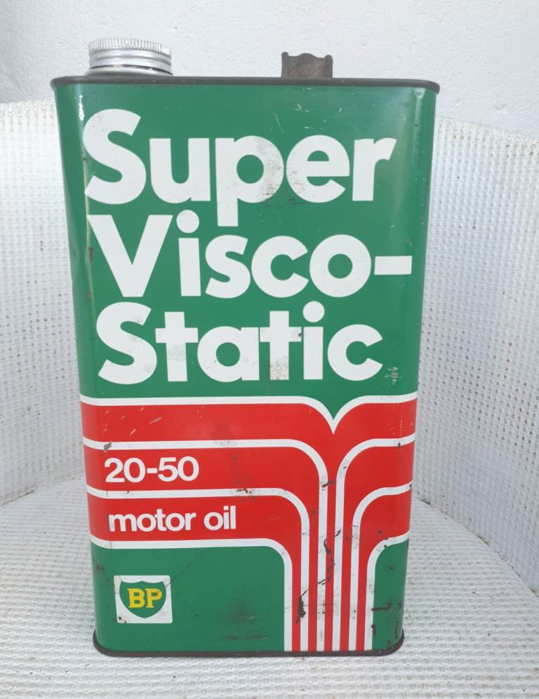 Vintage BP Super Visco-Static 20-50 Motor Oil Tin – Collector's Item