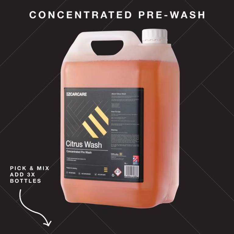 Concentrated Pre Wash easy to rinse with no residue