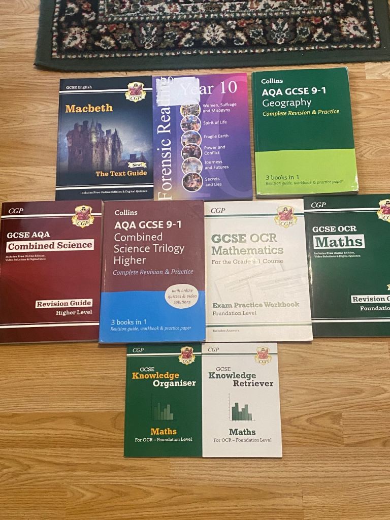 GCSE Revision Guides and Textbooks – Maths, Science, English, Geography