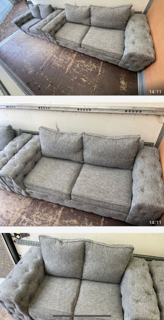 3 & 2 Seater Grey Sofas 