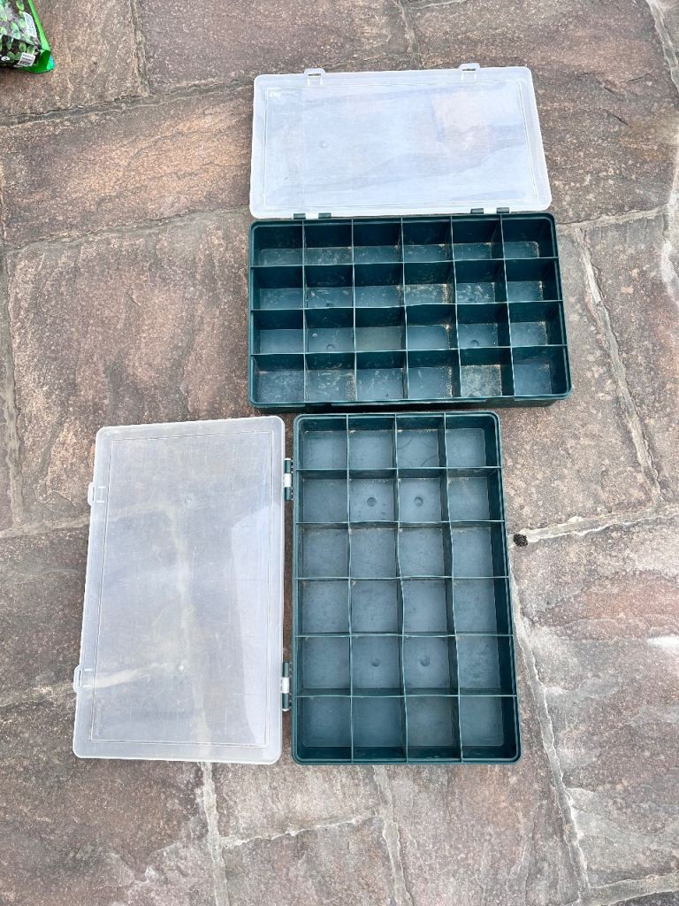 Two Fishing Tackle Boxes - Organiser Trays