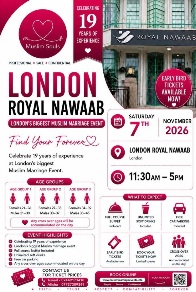 MUSLIM MARRIAGE EVENTS - 3 AGE GROUPS